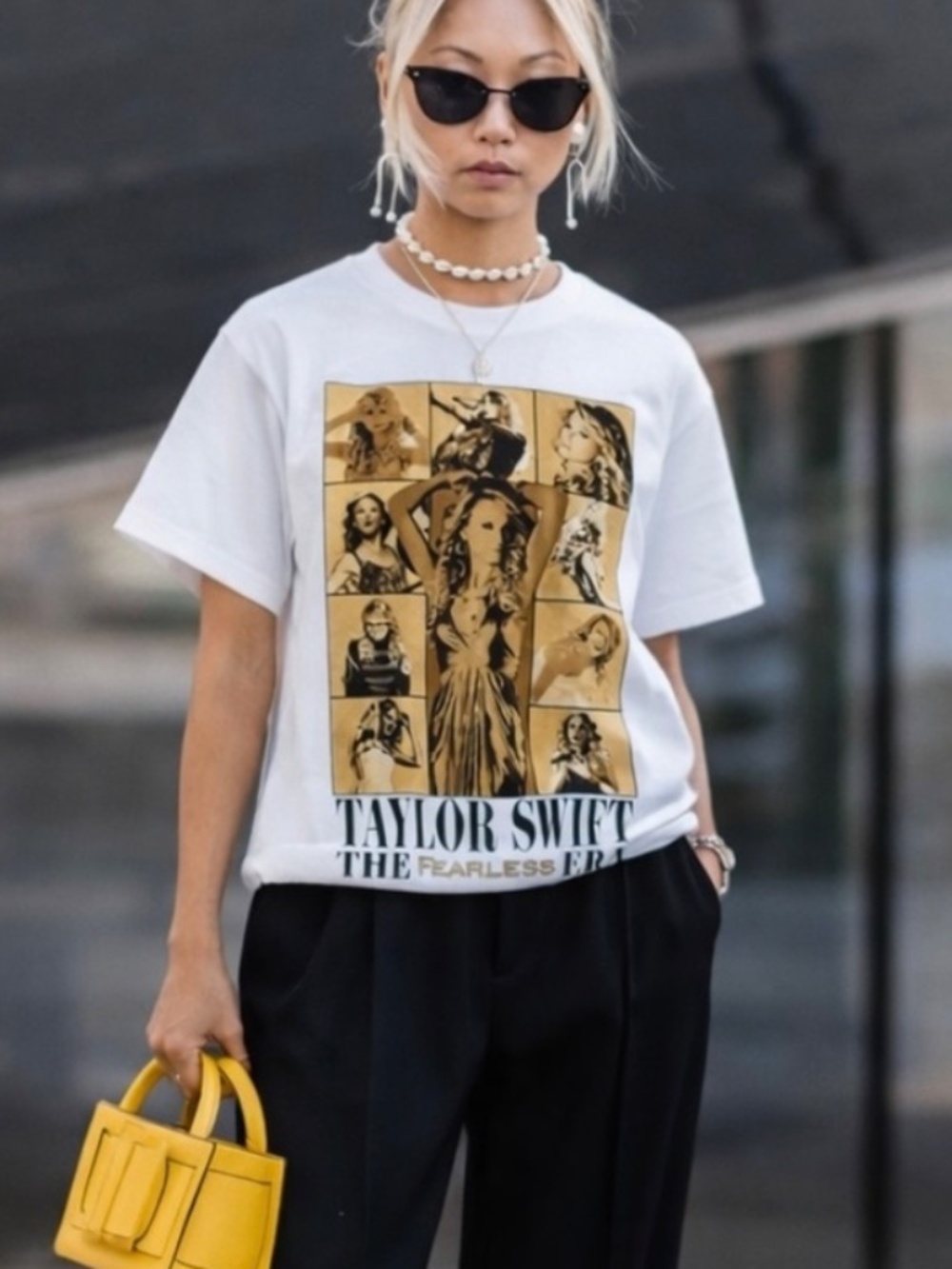 Vintage Taylor Swift Fearless Era Graphic Tee Shirt